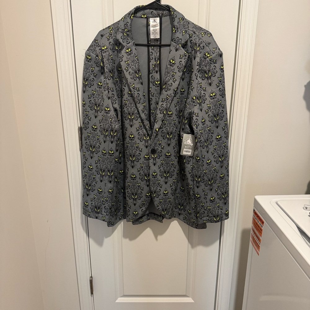 Disney Gray and Black Blazer with Green Accents